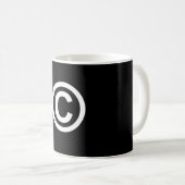 Copyright Logo Coffee Cup Koffiemok (Voorkant rechts)