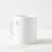Copyright Modern Black en White Typografische Koffiemok (Voorkant links)
