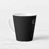 Copyright Modern Black Typografische Latte Mok (Linkerhoek)