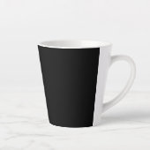 Copyright Modern Black Typografische Latte Mok (Rechts)