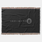 Copyright Modern Typografische Black Deken (Voorkant)