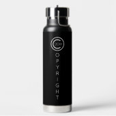 Copyright Modern Typografische Black Waterfles (Links)