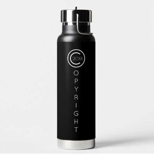 Copyright Modern Typografische Black Waterfles (Links)