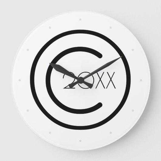 Copyright Modern Typografische Grote Klok (Voorkant)