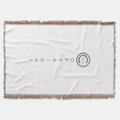 Copyright Modern Typografische White Deken (Voorkant)