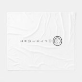 Copyright Modern Typografische White Fleece Deken (Voorkant (Horizontaal))