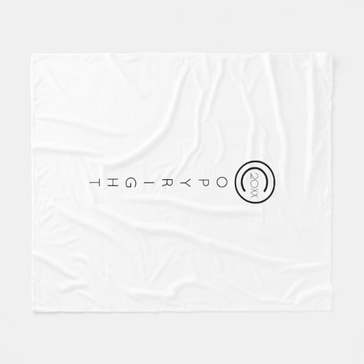 Copyright Modern Typografische White Fleece Deken (Voorkant (Horizontaal))