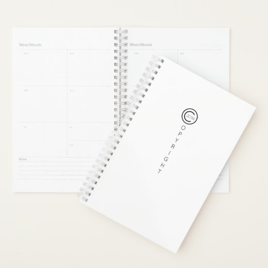 Copyright Modern Typografische White Planner (Display)