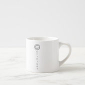 Copyright Modern White Typografische Espresso Kop (Rechts)