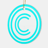Copyright sign symbol keramisch ornament (Links)