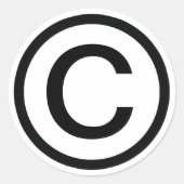 COPYRIGHT Sticker © (Voorkant)