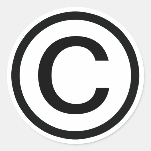 COPYRIGHT Sticker © (Voorkant)