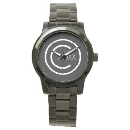 Copyright Yourself Modern Typografische Horloge