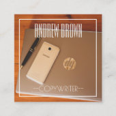 Copywriter Computer Keyboard Visitekaartje (Voorkant)