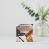 Copywriter Computer Keyboard Visitekaartje (Staand voorkant)