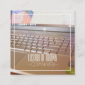 Copywriter Computer Keyboard Visitekaartje (Voorkant)