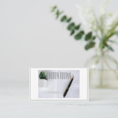 Copywriter Computer Keyboard Visitekaartje (Staand voorkant)