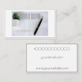 Copywriter Computer Keyboard Visitekaartje (Voorkant / Achterkant)