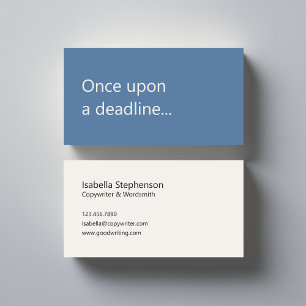 Copywriter Freelance Schrijver Eenvoudig Humoristi Visitekaartje