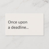 Copywriter Freelance Writer Modern Minimal Visitekaartje (Voorkant)