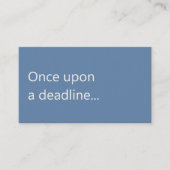 Copywriter Freelance Writer Simple Humorous Visitekaartje (Voorkant)