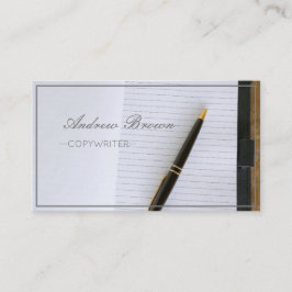 Copywriter Notebook Pen Visitekaartje