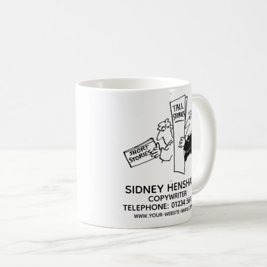 Copywriter Promotional Coffee Mok (Voorkant rechts)