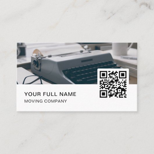 Copywriter QR Code Logo Social Media Visitekaartje (Voorkant)