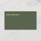 Copywriter Visitekaartje (Achterkant)