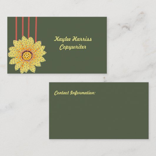 Copywriter Visitekaartje (Voorkant / Achterkant)