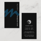 Copywriter Writer Monogram Visitekaartje (Voorkant / Achterkant)