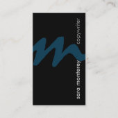 Copywriter Writer Monogram Visitekaartje (Voorkant)