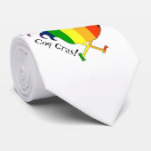 Coq Gras stropdas BIG coq design (Opgerold)