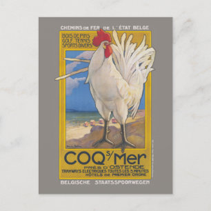 Coq-sur-Mer Vintage Poster 1923 Briefkaart