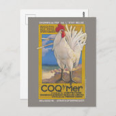 Coq-sur-Mer Vintage Poster 1923 Briefkaart (Voorkant / Achterkant)