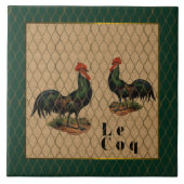 Coqs a la Ferme  Tegeltje (Voorkant)