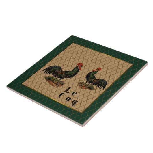 Coqs a la Ferme  Tegeltje (Zijkant)