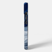 Coque de téléphone bleue, épaisse, résistante aux Case-Mate iPhone case (Achterkant / Links)