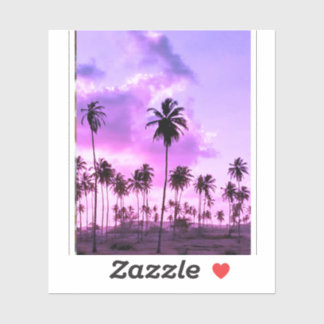 coqueiral ao entardecer sticker