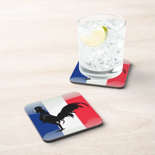 Coquelet drapeau drankjes onderzetter (Rechterzijde)