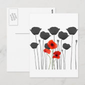 coquelicot briefkaart (Voorkant / Achterkant)