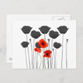 coquelicot briefkaart (Voorkant / Achterkant)