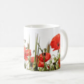 Coquelicots op Mug en kop. Koffiemok (Voorkant rechts)
