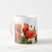 Coquelicots op Mug en kop. Koffiemok (Voorkant links)
