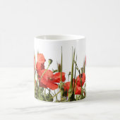 Coquelicots op Mug en kop. Koffiemok (Center)