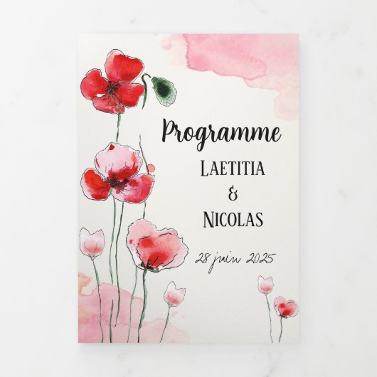 Coquelicots-programma Drieluik Programma (Cover)