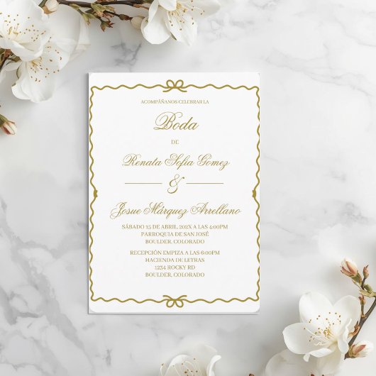 Coquet wreath Spanish wedding   Kaart