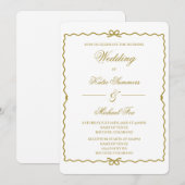 Coquet wreath wedding   kaart (Voorkant / Achterkant)