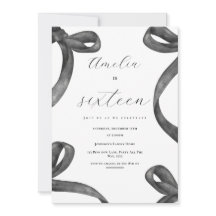 Coquette 16e Verjaardag Meisje Black Bow 18e 21e