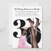 Coquette 30ste verjaardag kaart (Voorkant)